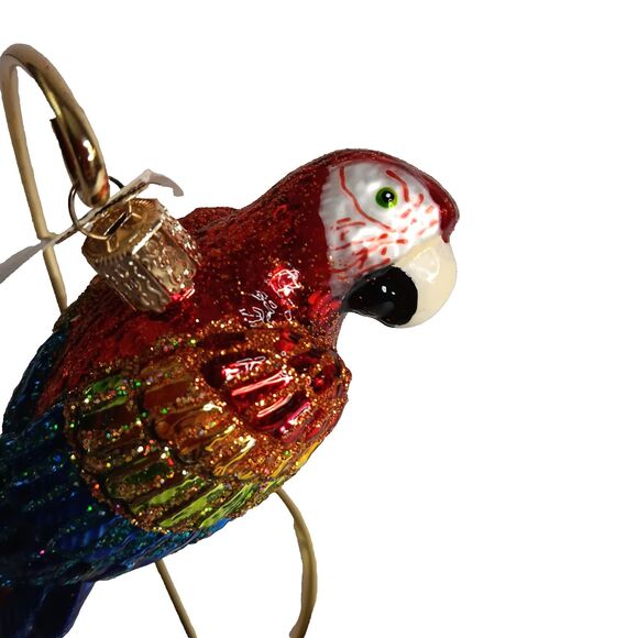 Old World Christmas Tropical Parrot Bird Glass Christmas Ornament 2018 New w Tag - Picture 7 of 13